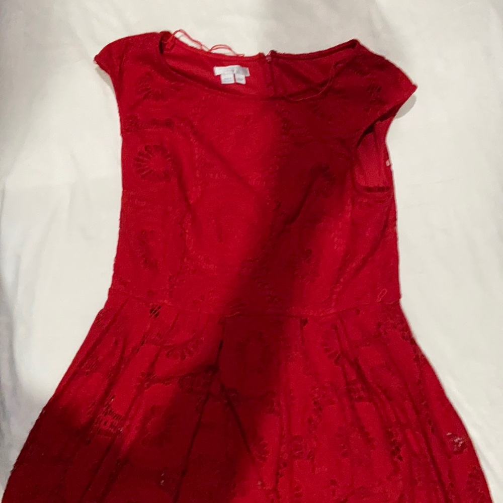 London times petites dress - red (size 12p)